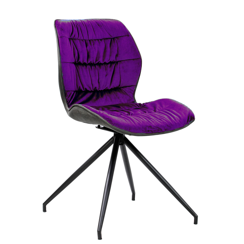 Modern Style Restaurant Home Furniture Four Spider Legs Metal Rotating Leisure Chair(ZG23-055)