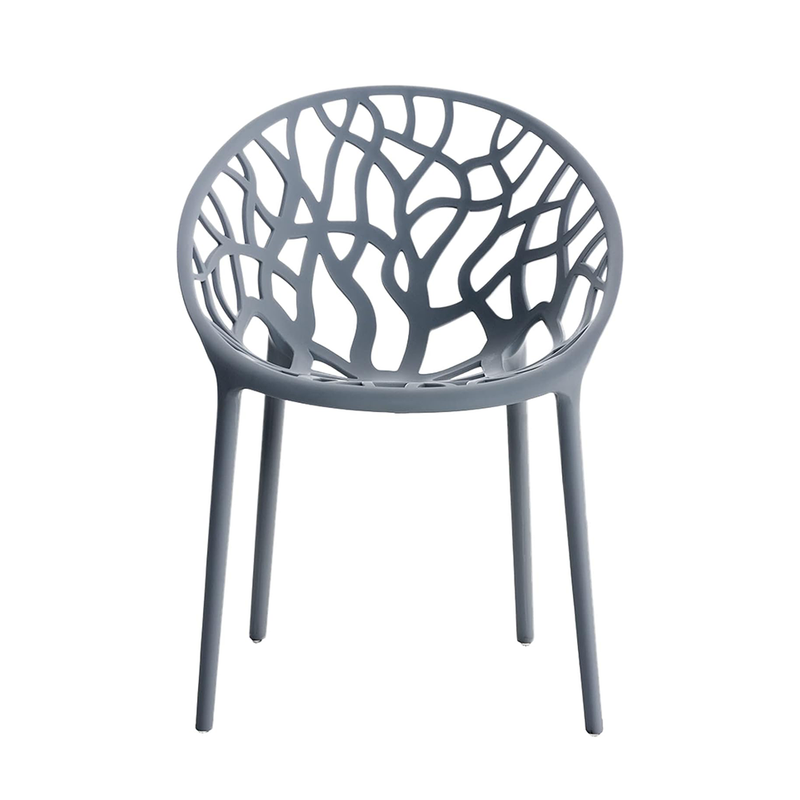 One-piece Plastic Stacking Arm Chairs Outdoor Kitchen Chair
