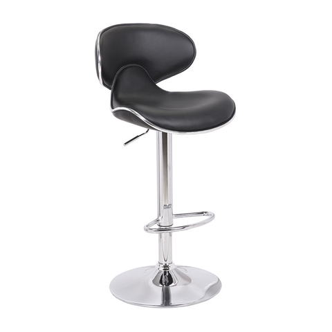 Beige PU Ergonomic Backrest Footstool Bar Chair 360 Rotary Counter Stool ZG18-017