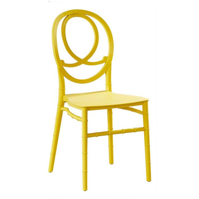 Cheap Wholesale Rental Stackable Chiavari PP Plastic Portable Dining Party Wedding Banquet Chair (ZG50-027)