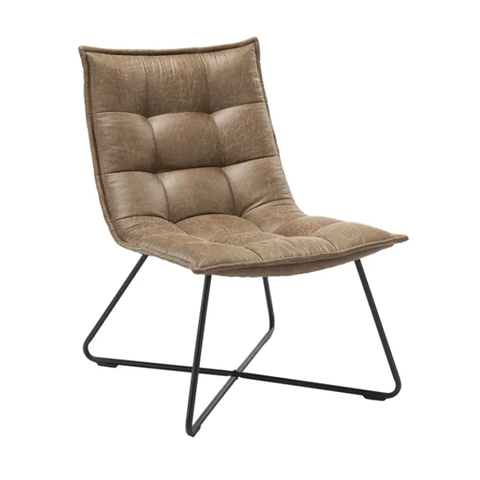 Factory Directly Wholesale Accent Metal Simple Household Leisure Chair with Armrest (ZG20-029)