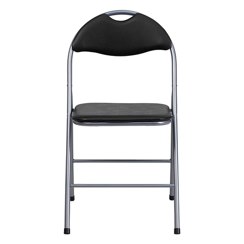 China Suppliers Outdoor Garden Chair Plastic Black Metal Camping Folding Chairs Rental Foldable Chair Party (ZG26-011)