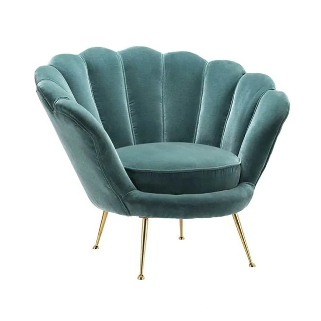 Metal Home Hotel Dining Modern Furniture Leisure Accent Chair with Armrest (ZG20-026)