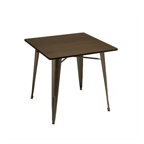 Hot Sale Metal Restaurant Hotel Cafe Modern Garden Furniture Dining Table (ZG23-021)