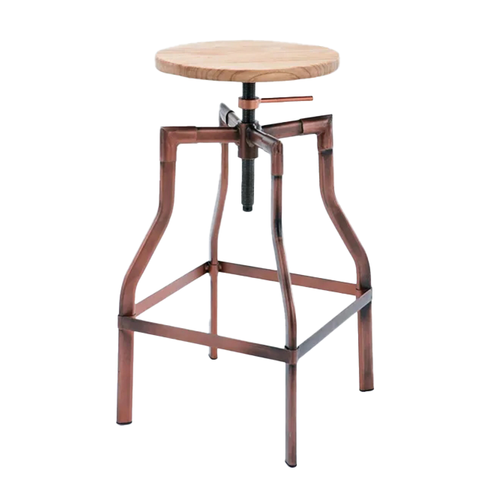 Modern Height Adjustable Metal Restaurant Cafe Home Dining Chair Bar Stool  (ZG21-062)