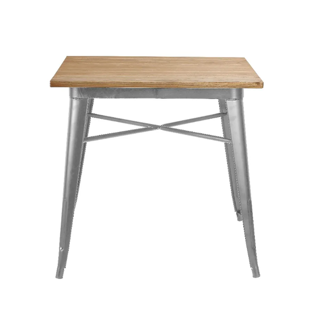 Metal Restaurant Hotel Cafe Modern Garden Furniture Dining Table (ZG23-020)