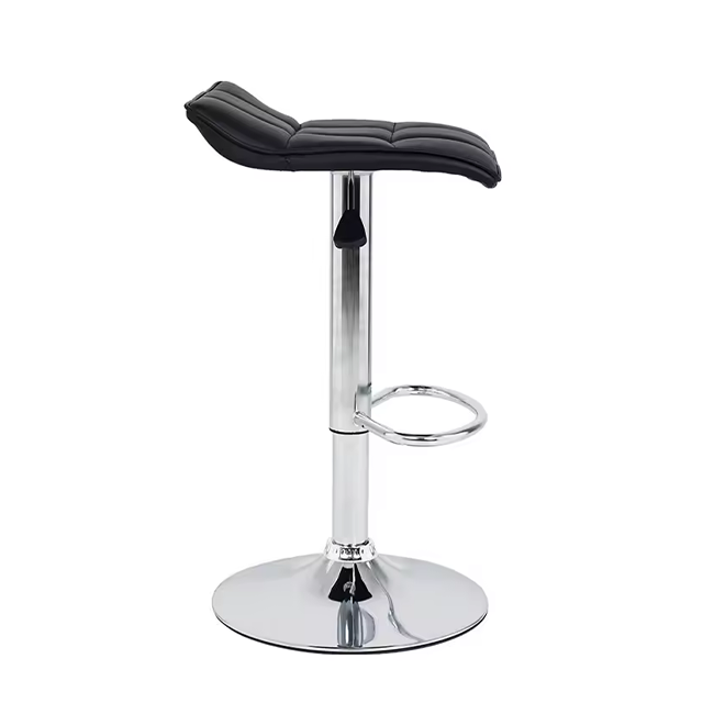 Contemporary Furniture Red Faux Leather Counter Height Adjustable Chair Swivel Bar Stools