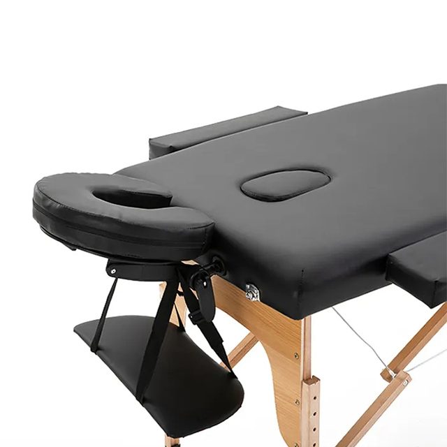 Foldable 3 Section Wooden Massage Bed Right Angle Leather Equipment Furniture Table for Beauty,Salon (ZG28-005)