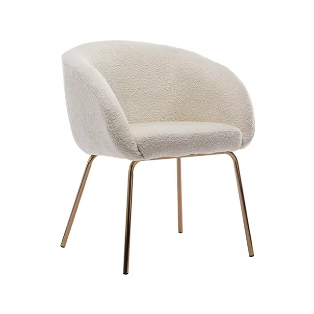 Nordic Design Living Room Metal Legs Home Furniture Soft Dining Chair(ZG23-076)