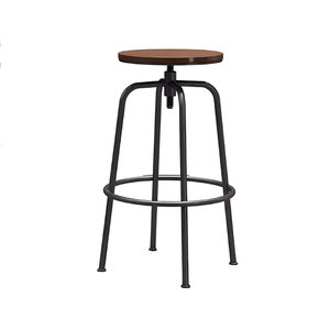 WISEMAX FURNITURE Modern Cheap Metal Frame Swivel High Chair Adjustable Height bar Stool for bar Home Hotel Cafe(ZG18-038)
