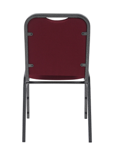 ZG Metal Red Upholstered Wedding Party Hall Hotel Restaurant Event Banquet Church Conference Dining Stackable Chair (ZG10-015)
