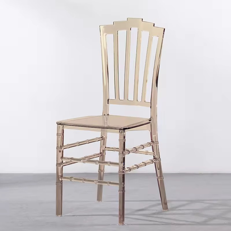 Modern Simple Design Fashion Chiavari Napoleon Chair Dining Banquets Transparent Acrylic (ZG50-017)