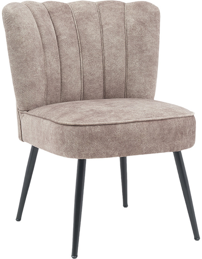 Leading Technology Cheap Lounge Leisure Facilities Velvet Brown Living Room China Accent Chairs(ZG20-055)