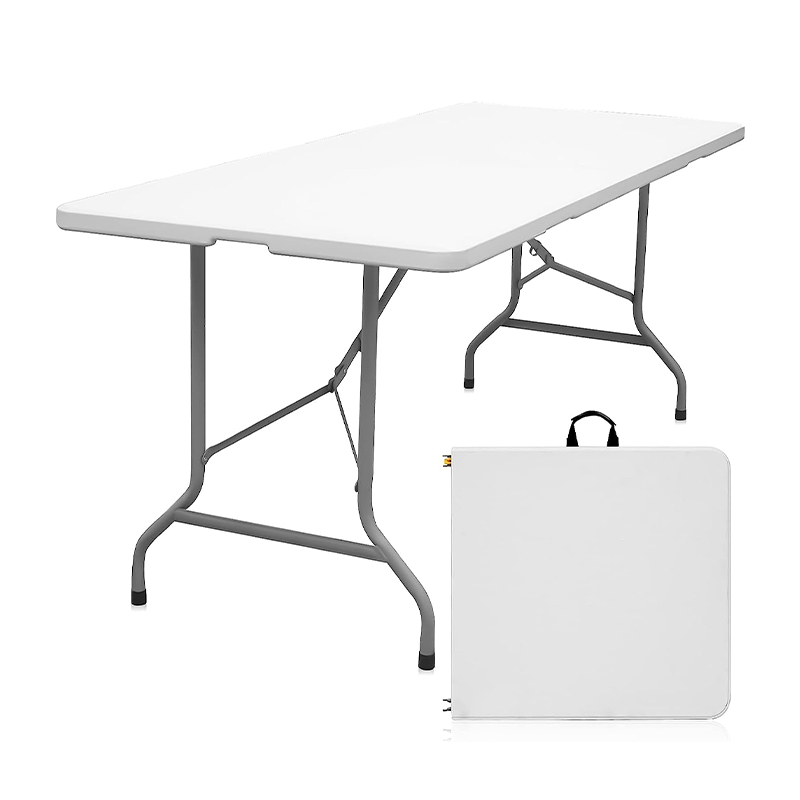 Hot Selling Outdoor Business Convenient Dining Desk Blown Picnic Rectangular Tables 6FT Rectangle Table