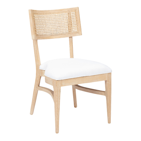 Manufacturer Premium Solid Wood Wedding Rattan Cane Wicker Square Back Stackable Dining Chair with Padded Seat for Hotel Party Event Rental (ZG16-022)