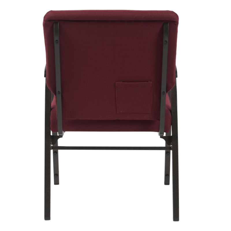 Wholesale Cheap Stackable 20.5'' Wide Burgundy Church Chair with Armrest for Auditorium Worship(ZG13-009)