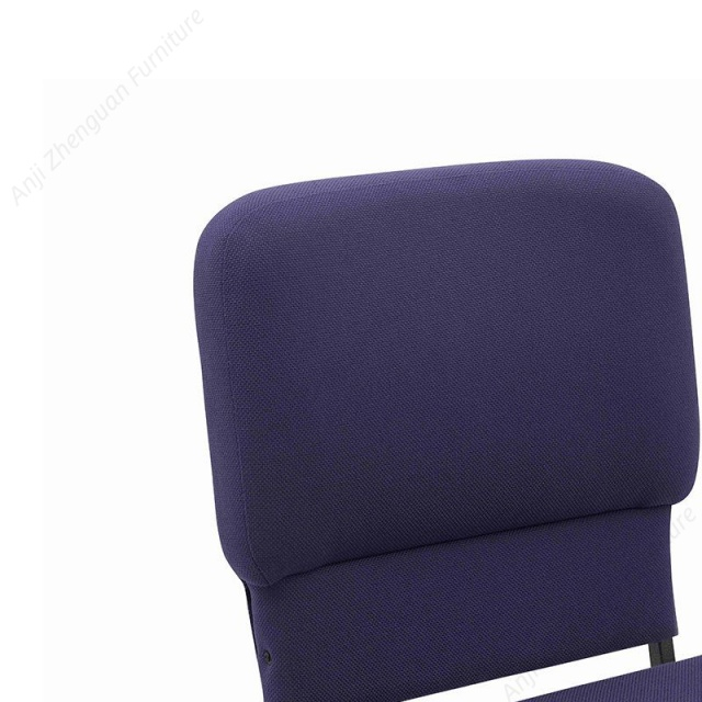 20 Inch Wide Roy Purple Fabric Comfortable Upholstered Enclosed Back Stacking Church Chair(ZG13-007)