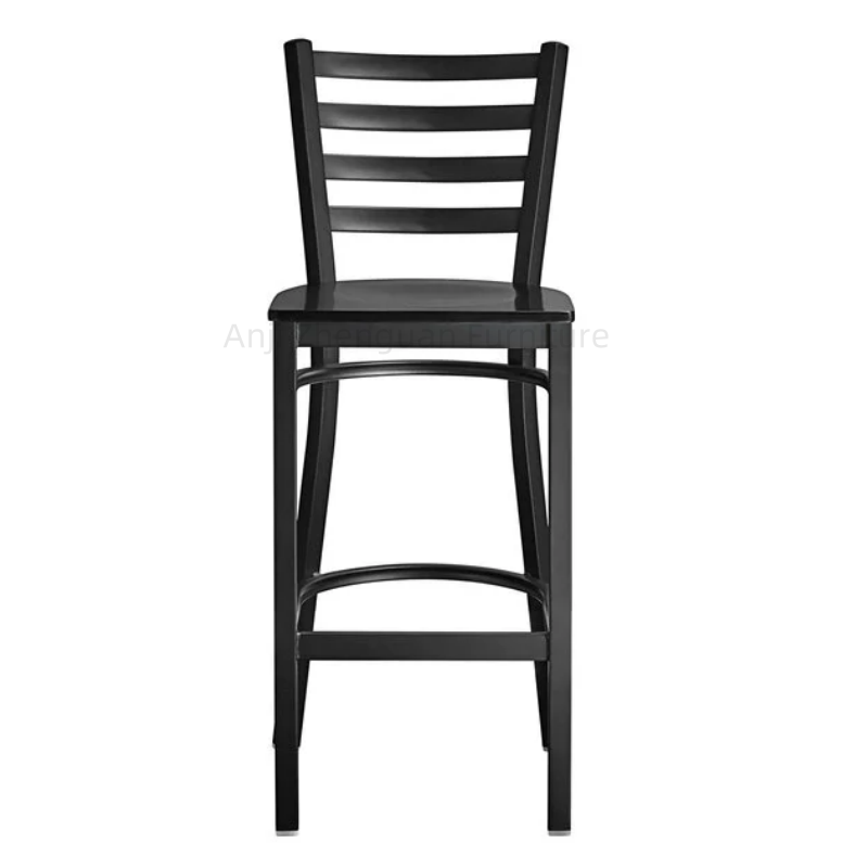 Zhenguan Restaurant Dining Plywood Ladder Back Bar Stool Bar Chair with Wood Seat (ZG21-071)