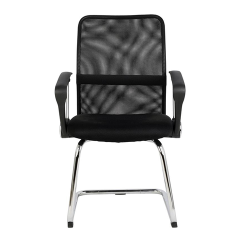 Black Netted Fixed Height Swivel Task Chairs Office Visitor Chair ZG27-002C