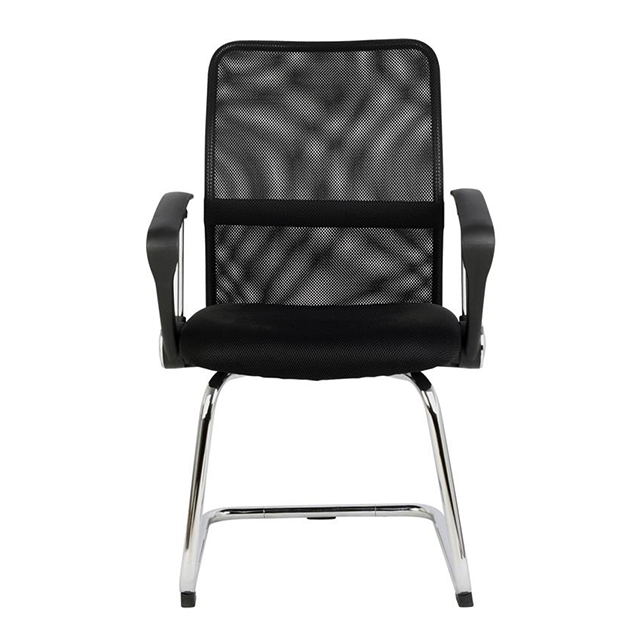 Black Netted Fixed Height Swivel Task Chairs Office Visitor Chair ZG27-002C