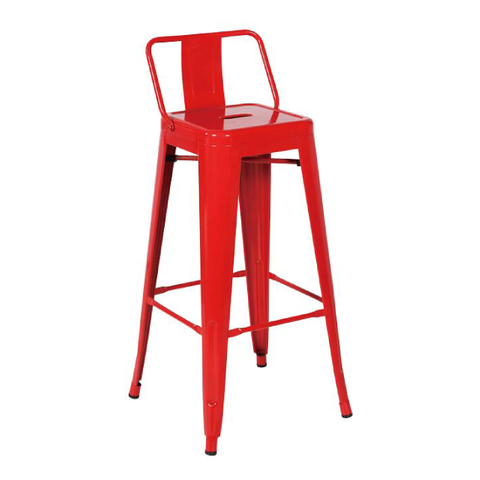 Modern Steel Frame High Back Bar Chairs Metal Tolix Industrial Bistro Dining Chair (ZG21-037)