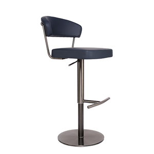 High Quality China Manufacturer Backrest Barstool Swivel Height Adjustable Counter Chair ZG18-053