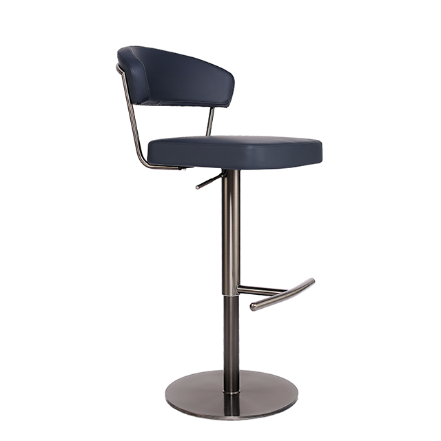 High Quality China Manufacturer Backrest Barstool Swivel Height Adjustable Counter Chair ZG18-053