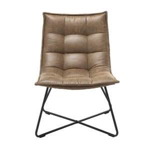 Factory Directly Wholesale Accent Metal Simple Household Leisure Chair with Armrest (ZG20-029)