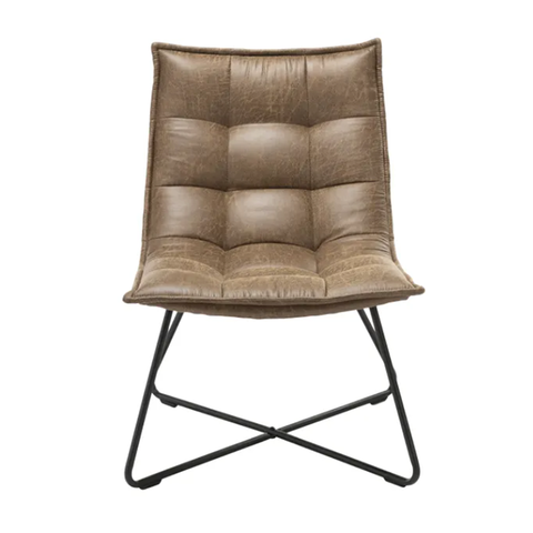 Factory Directly Wholesale Accent Metal Simple Household Leisure Chair with Armrest (ZG20-029)