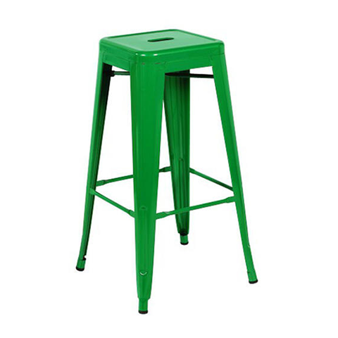 Leisure Restaurant Cafe Chair Simple Square Metal Tolix Industrial Bistro Dining Chair (ZG21-026)