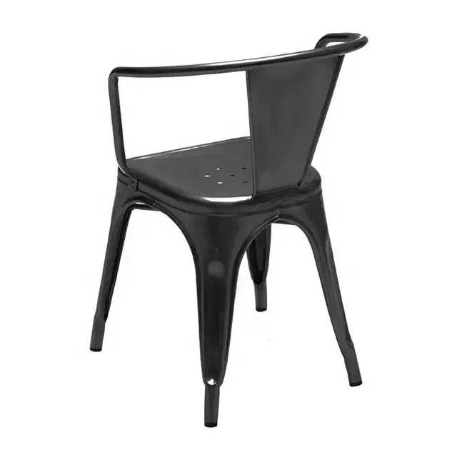 Metal Restaurant Hotel Cafe Indoor Outdoor Armchair Modern Garden Furniture Dining Chair (ZG23-016)