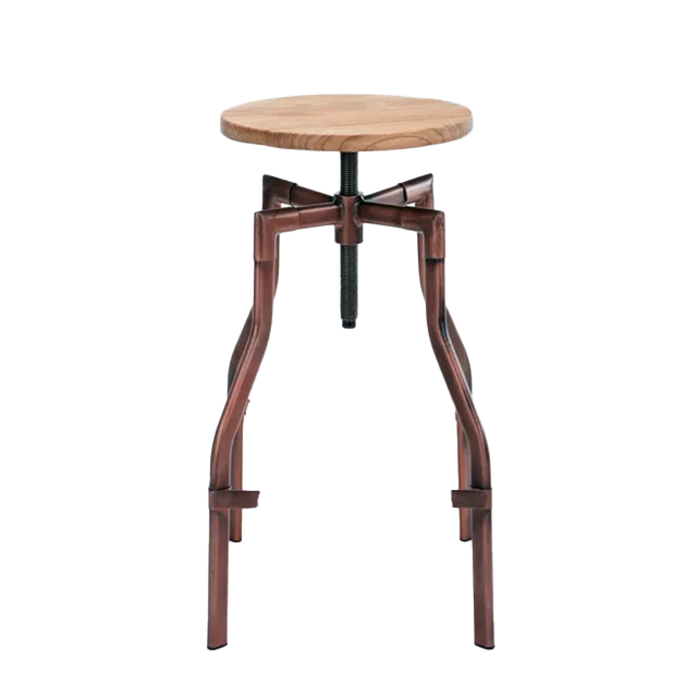 Modern Height Adjustable Metal Restaurant Cafe Home Dining Chair Bar Stool  (ZG21-062)