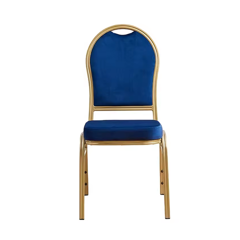 Wholesale High Quanlity and Low Price Fabric Stackable Bistro Metal Dining Banquet Chair(ZG50-007)