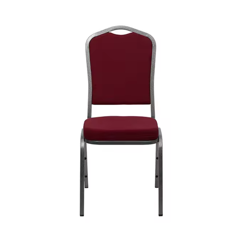 High Quality Wholesale Design Fabric Furniture Crown Back Banquet Metal Chair (ZG10-008)