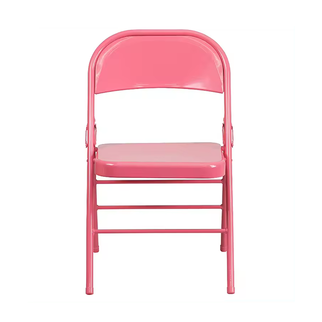 Wholesale Foldable Chair Wedding Event Garden Chairs Metal Modern Folding Chair for Outdoor and Indoor (ZG26-005)