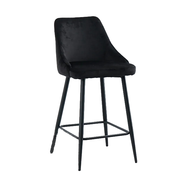 Hot Selling High Quality Modern Cafe Banquet Dining Chair Solid Wood Bar Stool Bar Chair with Armrest (ZG25-011)