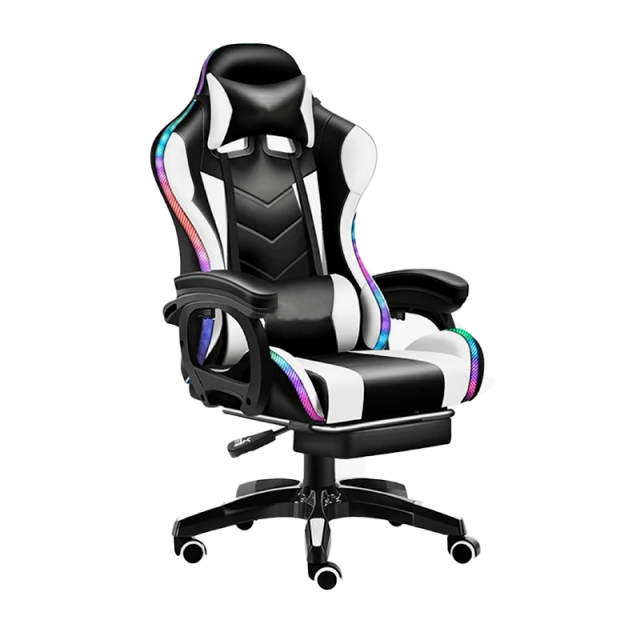 New Style Factory Wholesale PU Leather Reclining Gamer Chair LED Light Bar Racer Gaming Chair(ZG27-051)