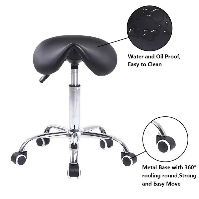 Ergonomic Modern Saddle Seat Swivel Pu Leather Massage Stool Chair(ZG29-002)