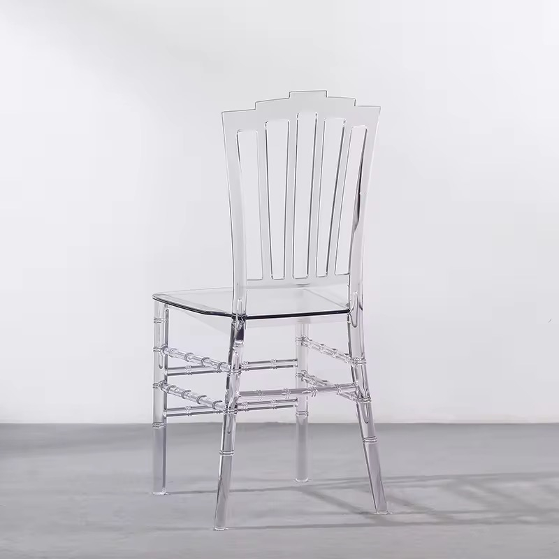 Modern Simple Design Fashion Chiavari Napoleon Chair Dining Banquets Transparent Acrylic (ZG50-017)