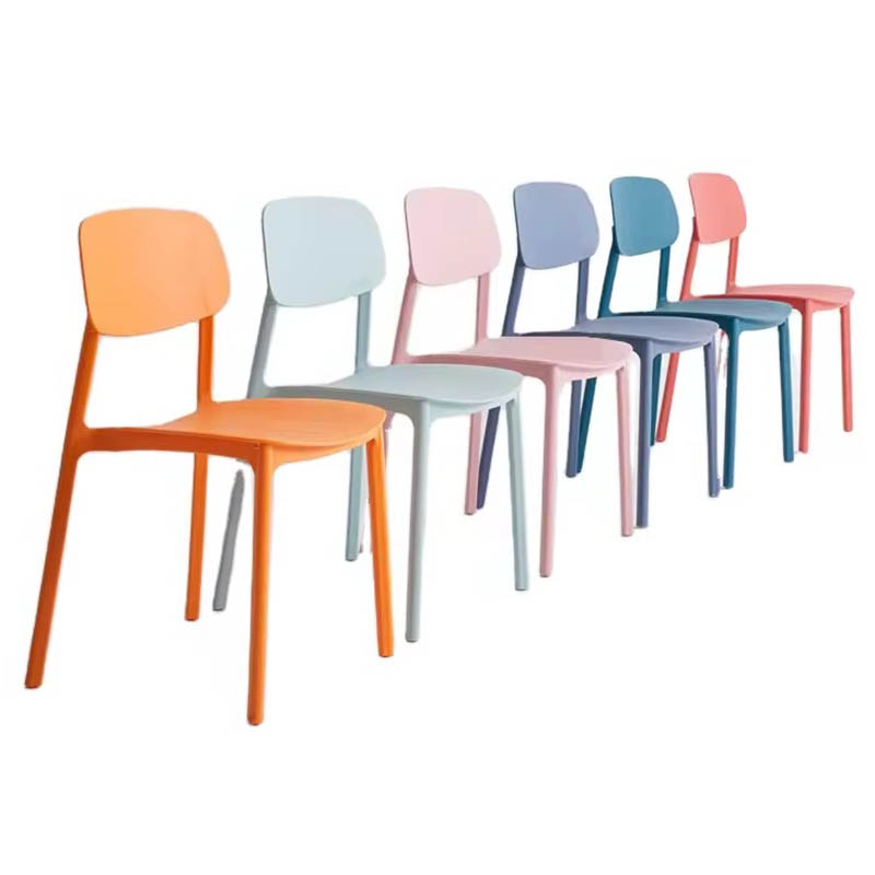 Modern Cheap Stackable Light Blue Plastic Restaurant Dining Chair (ZG50-038)