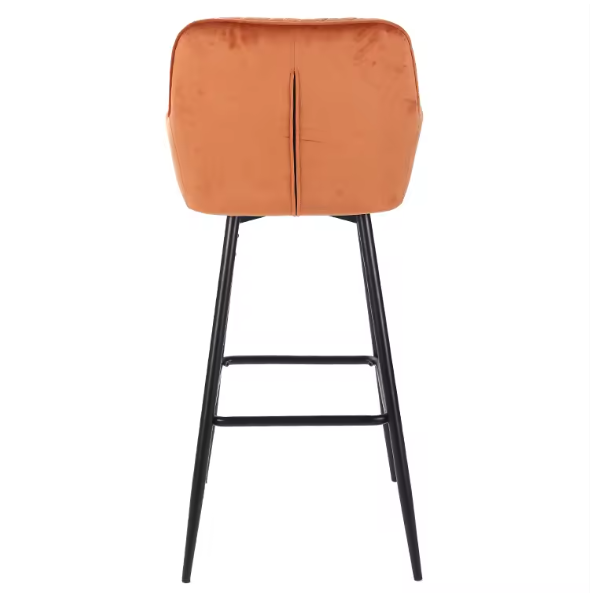 Nordic Luxury Modern Leather Seat Super Comfortable High Quality Bar High Chair Kitchen Dining Counter Height Bar Stool(ZG21-023)