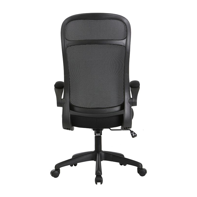  Modern Office Chair with Flip-Up Arms Tilt Gas Lift 320 KD Nylon Base Black Frame ZG27-031