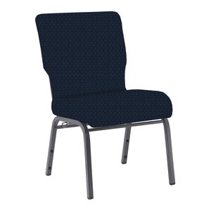 High Quality Stylish 20.5 Inch Stackable Church Chairs with Charcoal Fabric and Cut-Away Back (ZG13-010)