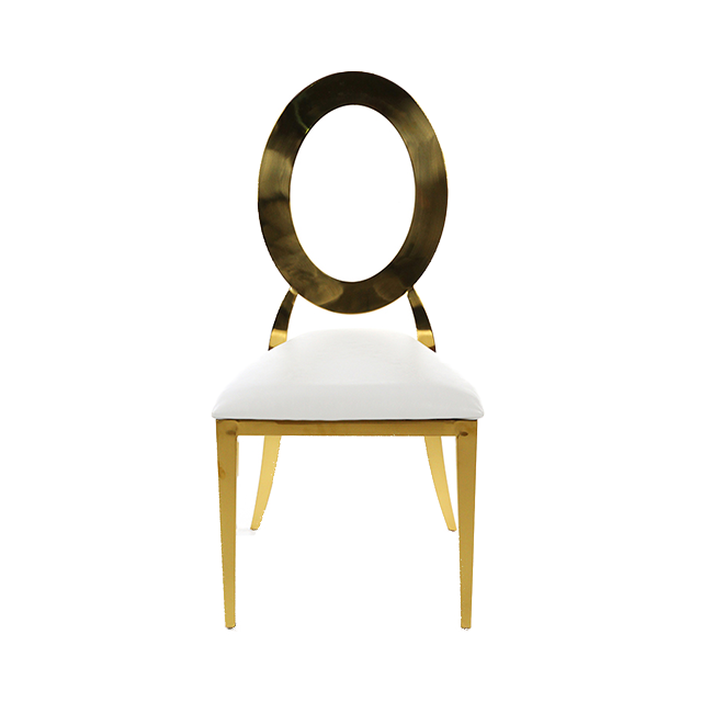 Factory Supply Simple Household Vintage Design Metal Banquet Wedding Dining Chair (ZG50-009)