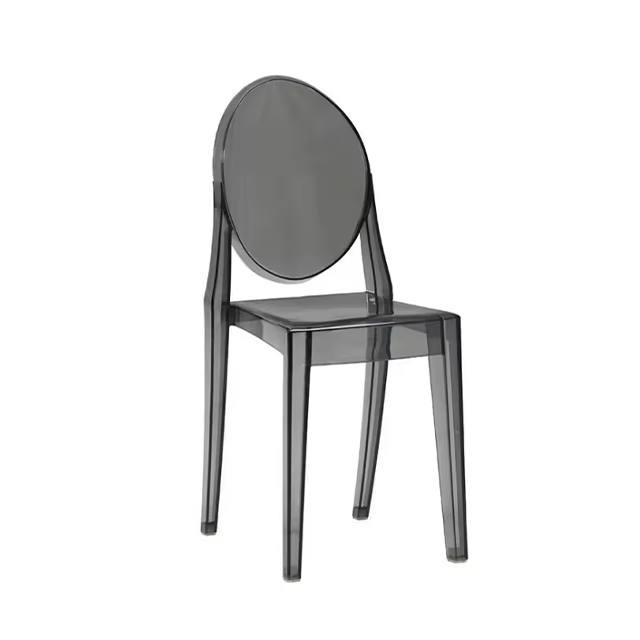 Plastic Ghost Chair Dining Side Chairs Clear Stacking Rental Wedding Chair ZG50-025
