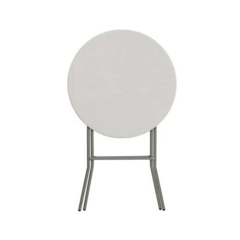 Wholesale Moisture Proof Outdoor Granite White Portable Plastic 32'' Folding Round High Table