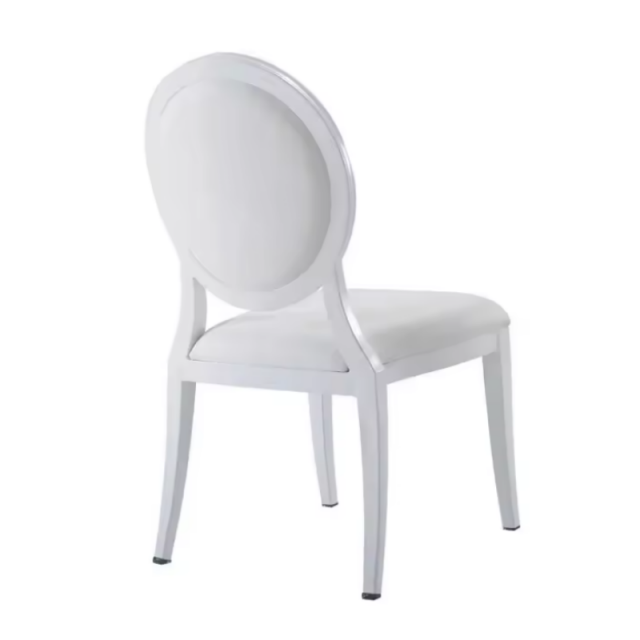 Hot Sale Wood Modern Simple Button Back Stacking Wedding Dining Banquet Chair(ZG11-005)