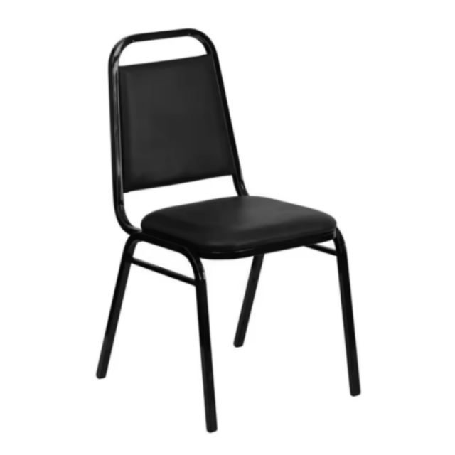 High Quanlity PU Upholstered Metal Stackable Armless Party Dining Banquet Chair(ZG10-002)
