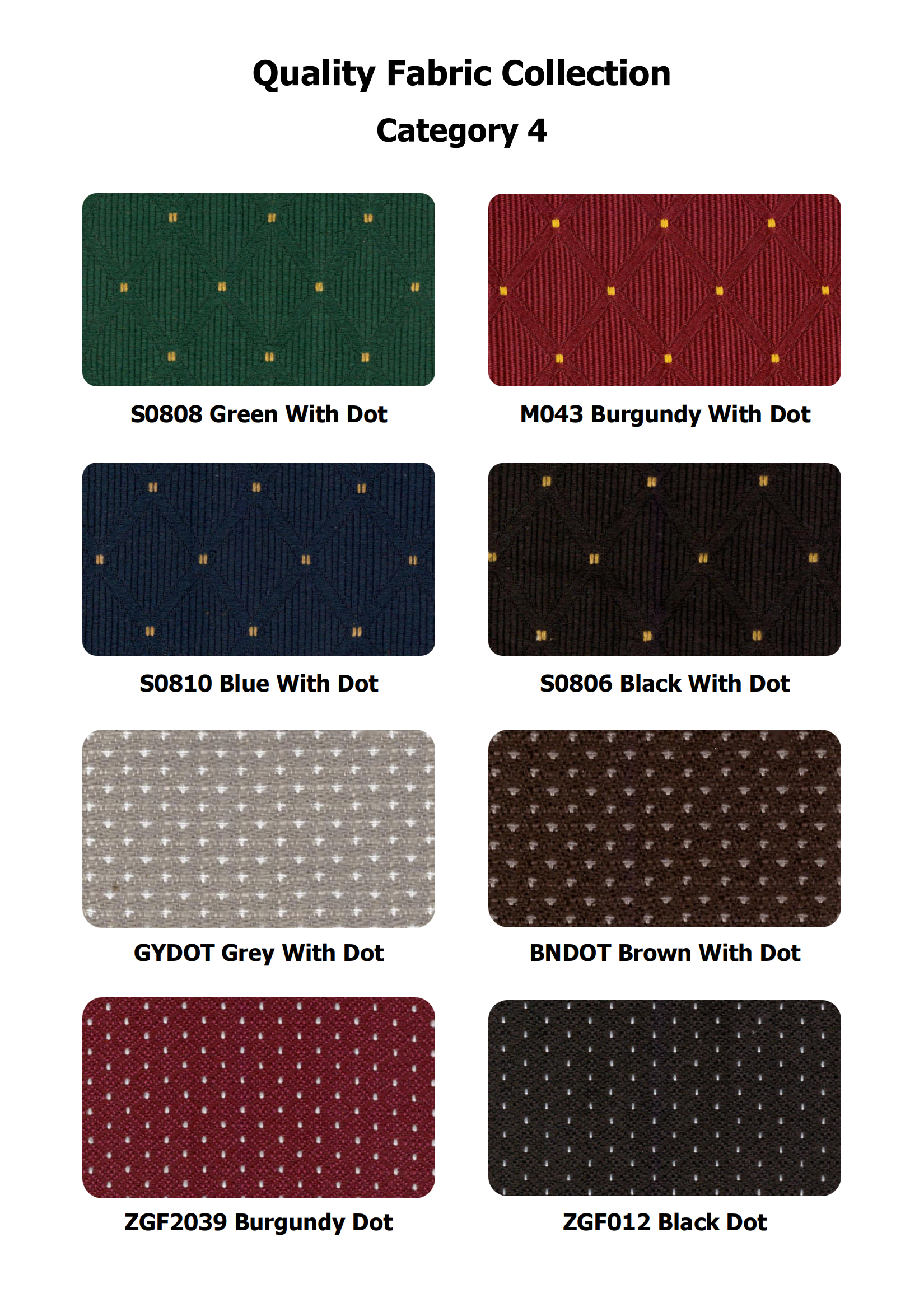 4 Quality Fabric Collection Category