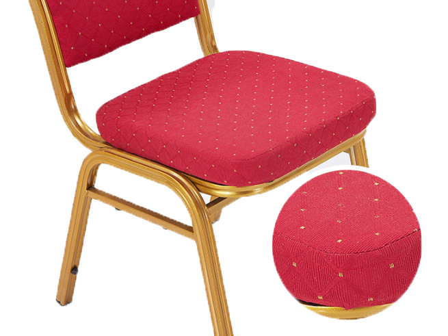 High Quanlity Stackable Metal Steel Fabric Dining Banquet Chair(ZG50-006)